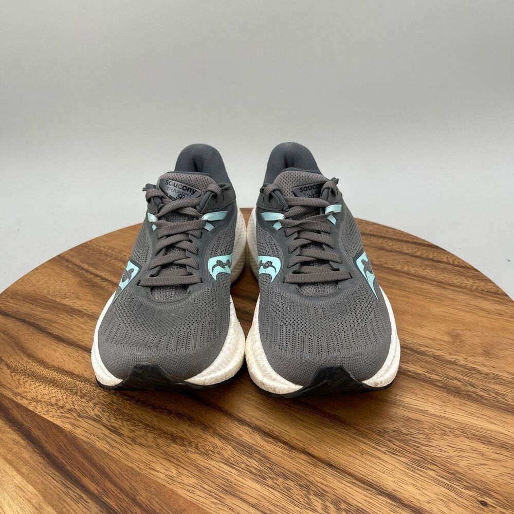 Saucony Triumph 21 Shoes Womens Size 6.5 Gray Running Comfort Walking Sneakers - Picture 2 of 9